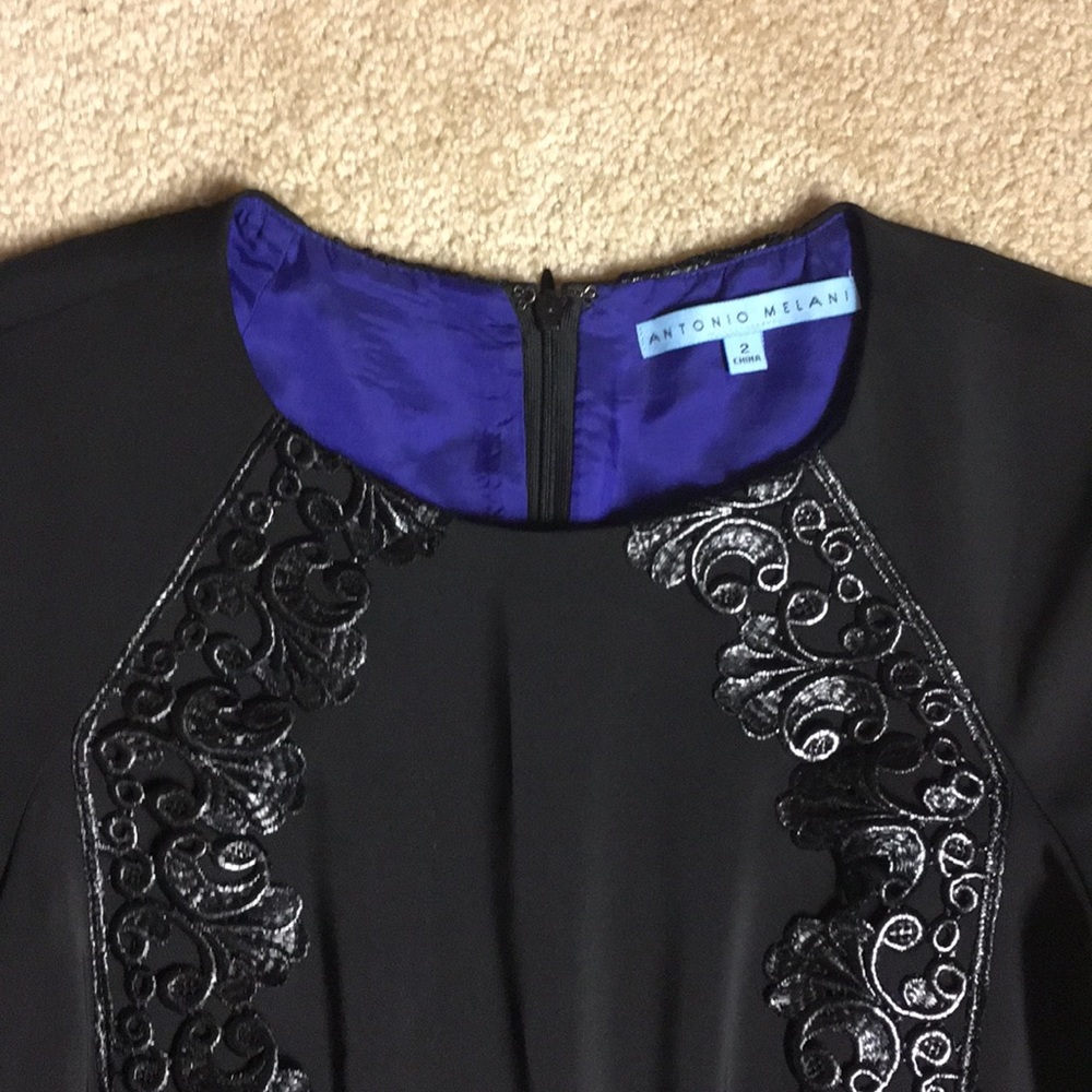 Antonio Melani size 2 black dress - Picture 2 of 7